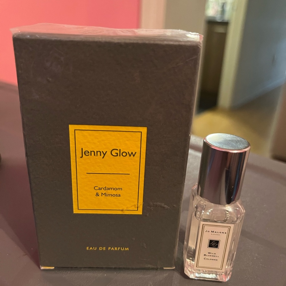 Jo Malone wild blubell cologne & Jenny Glow Cardamom and mimosa perfume